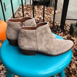 Sam Edelman Grey Suede Ankle Boots - Women’s 8W